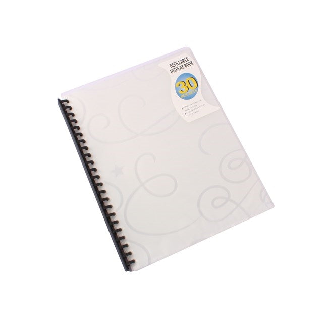 Display Book A4 Refillable 30 Page Clear