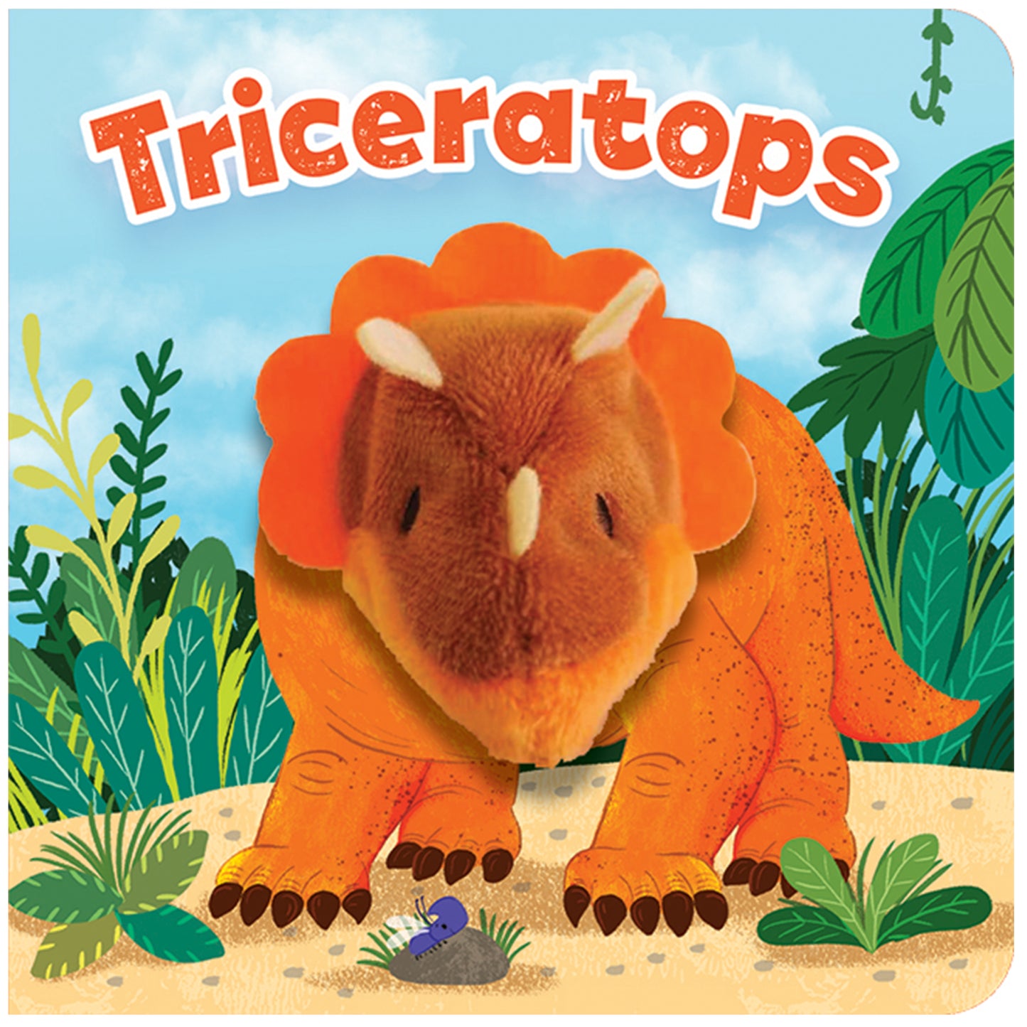 Triceratops Finger Puppet Board Book