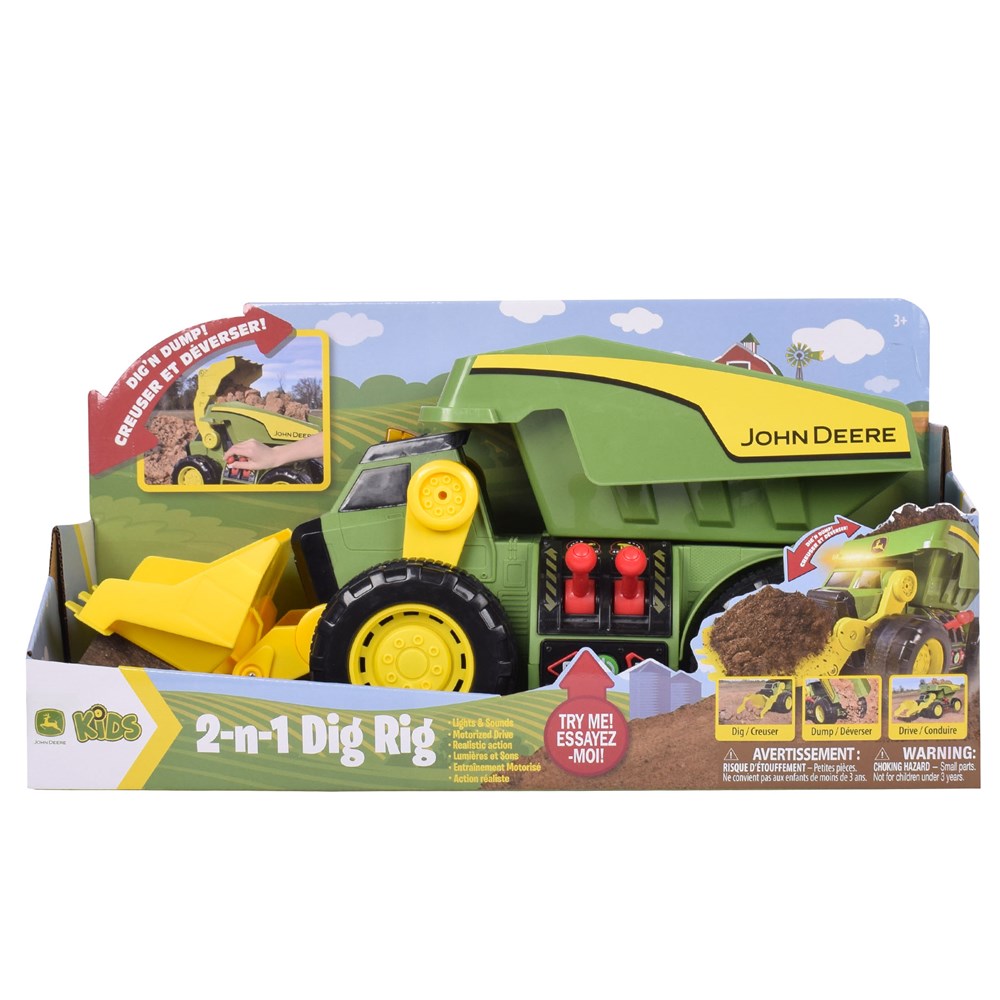 John Deere Motorised Maxx Power 2-in-1 Dig Rig
