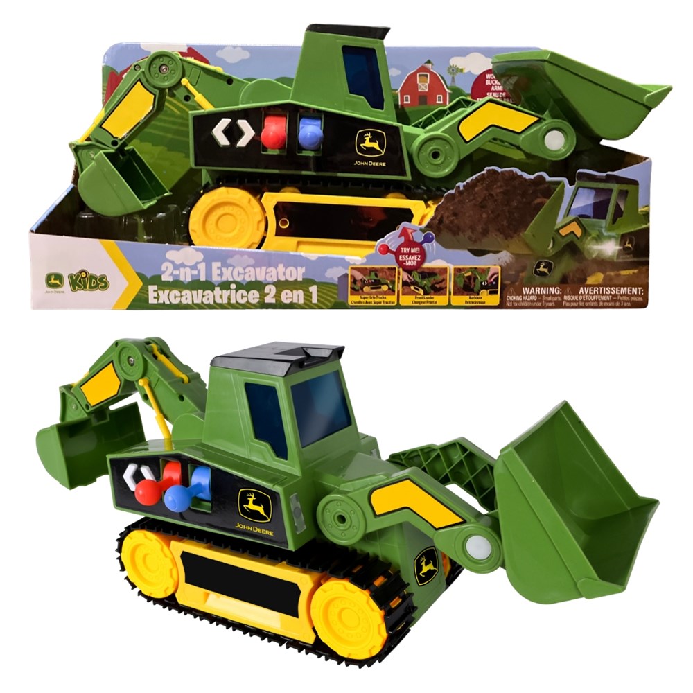 John Deere Motorised 2-in-1 Excavator