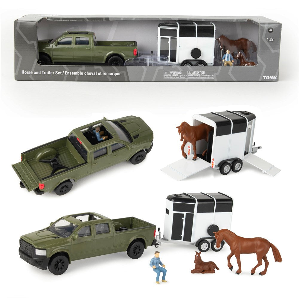 Tomy Horse & Trailer Set 1:32 Scale