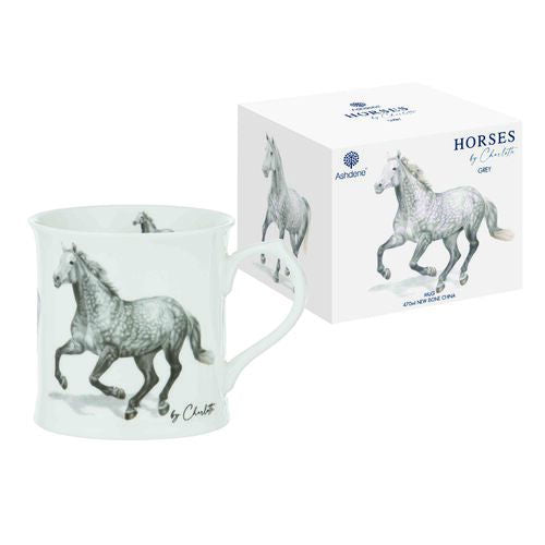 Horses by Charlotte Mug - Grey