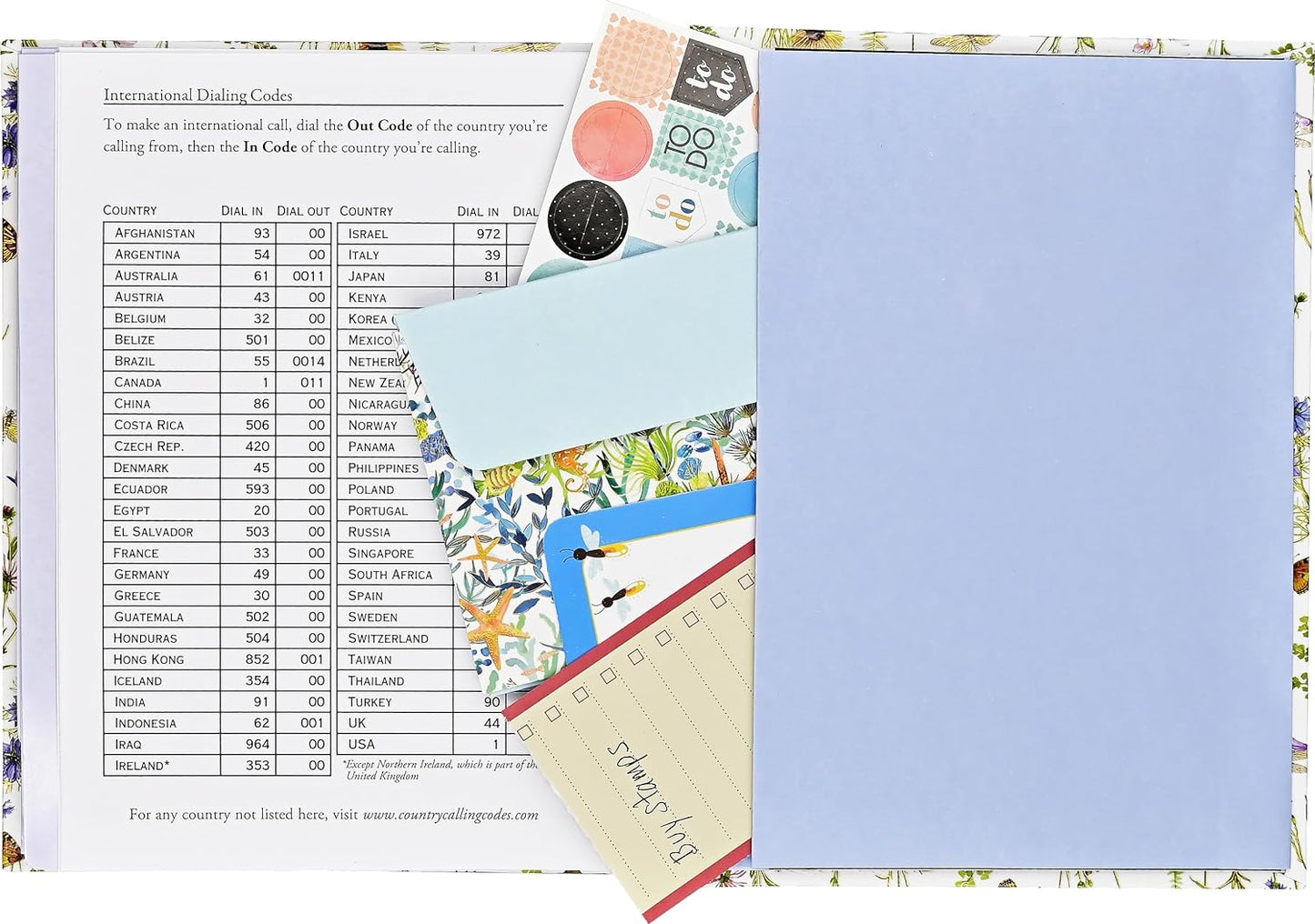 Wildflower Garden Large Address Book