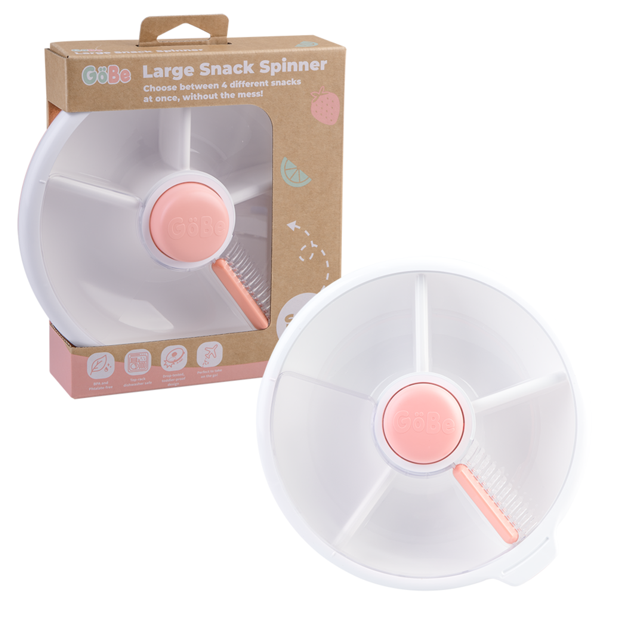 Gobe Snack Spinner Large - Pink