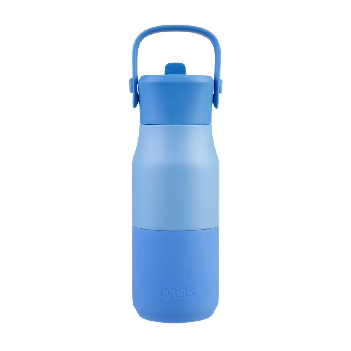 Oasis S/S D/Wall Ins Jnr Drink Bottle w/sipper 400ml - Blue