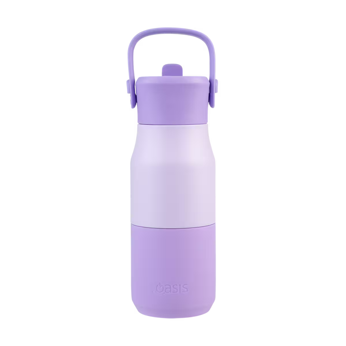Oasis S/S D/Wall Ins Jnr Drink Bottle w/sipper 400ml - Lilac