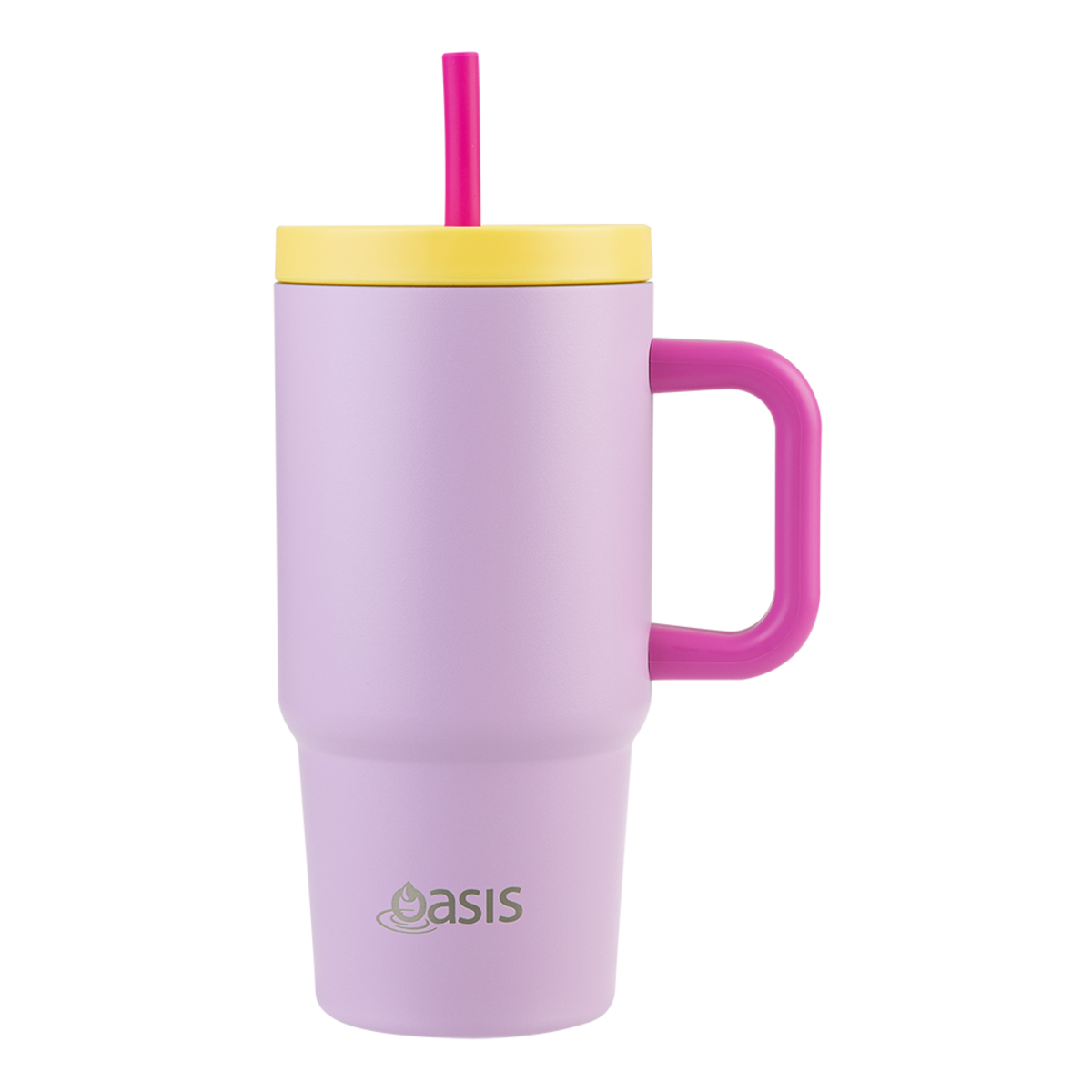 Oasis S/S Insulated 'JNR COMMUTER' Travel Tumbler 700ml - Bubblegum Pink