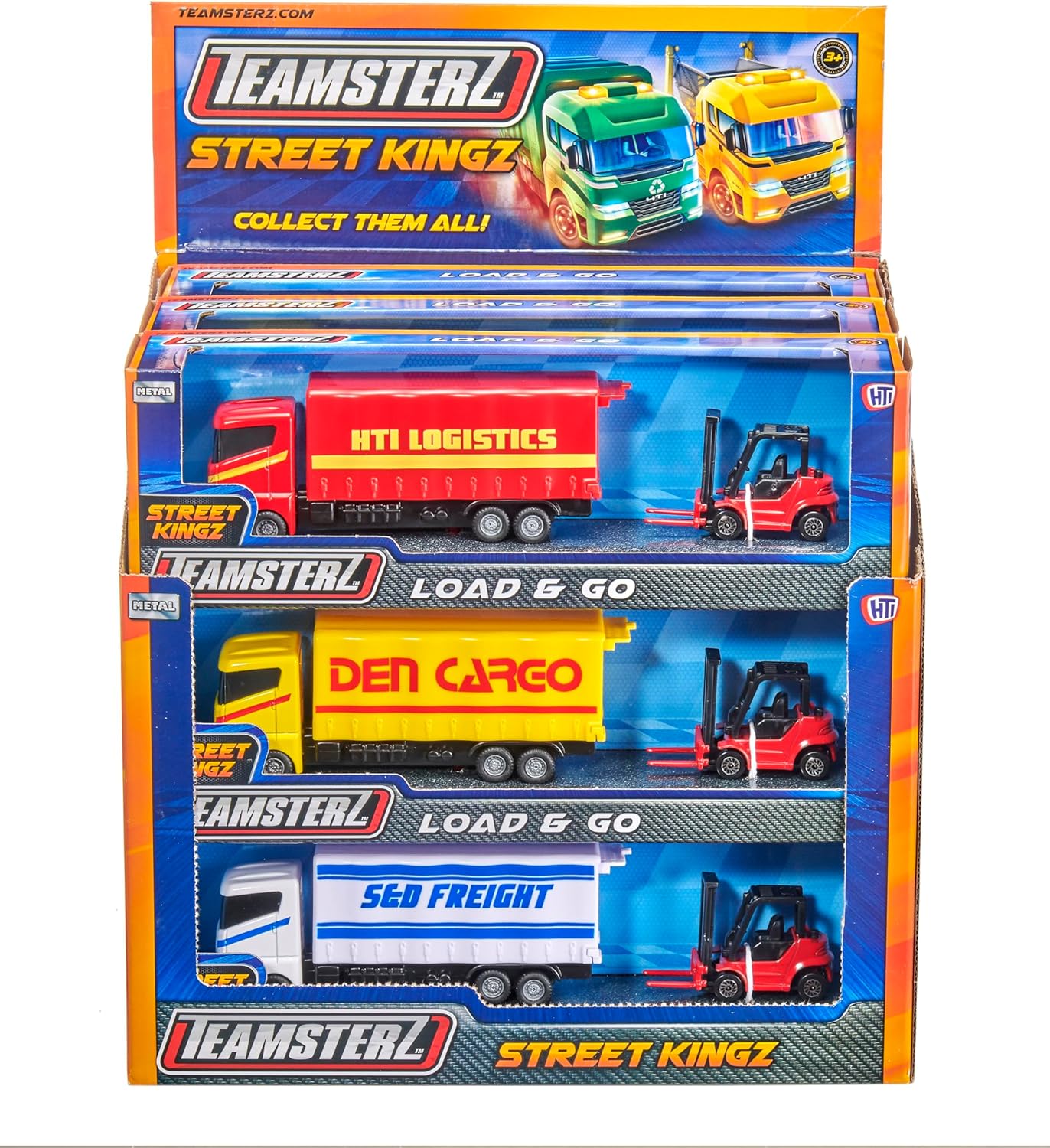 Teamsterz Street Kingz Load & Go Toy Set - 3 Assorted
