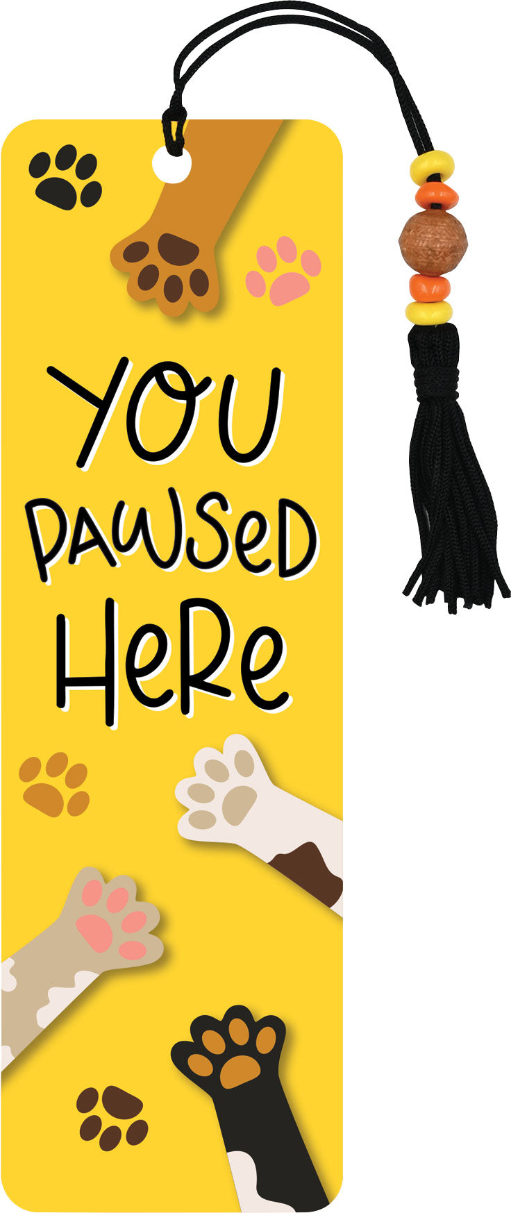 You Pawsed Here Beaded Bookmark