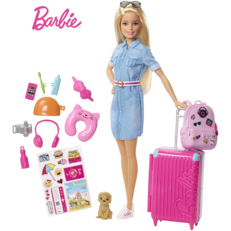 Barbie Travel Doll & Accessories