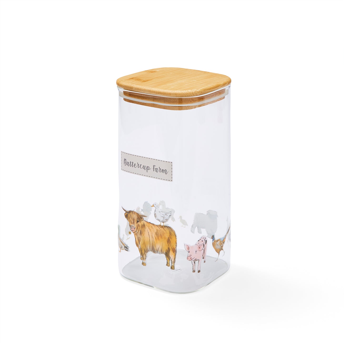 Buttercup - Glass Jar with Bamboo Lid - 1.5L