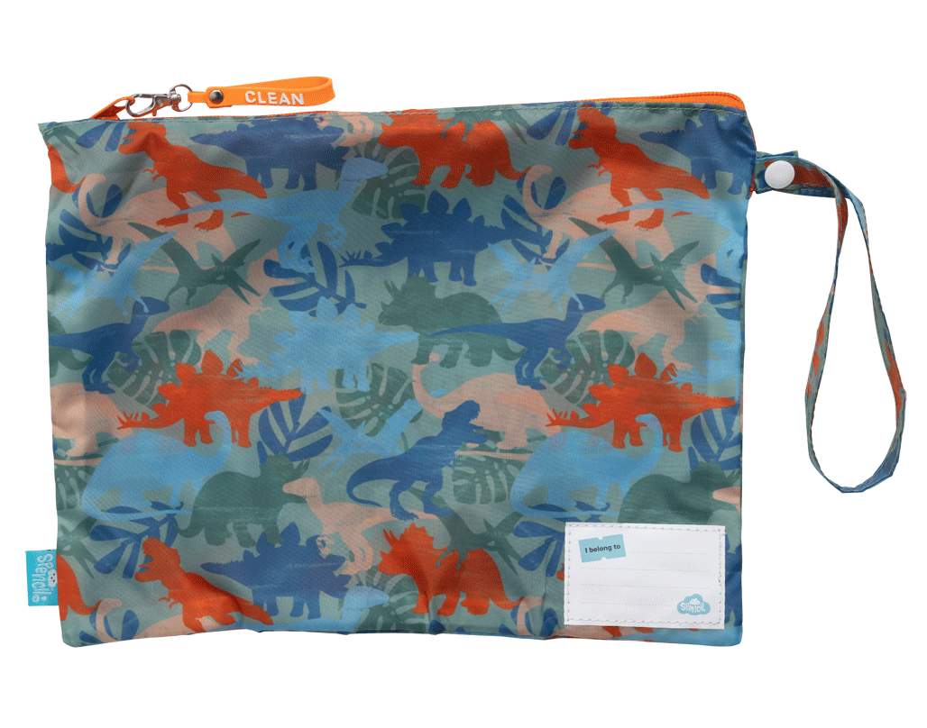 Spencil Little Clean & Dirty Bags - Dinosaur Safari