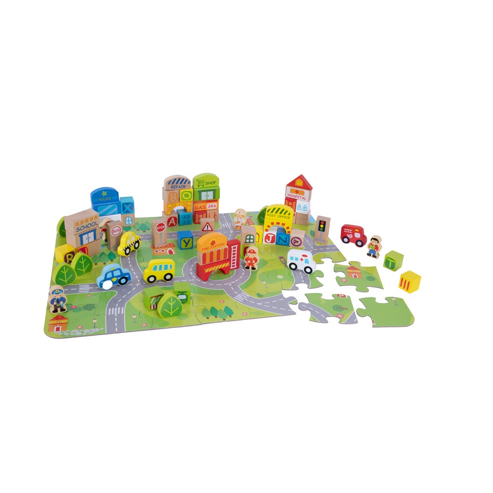 Fat Brain Toys My Town Block Set
