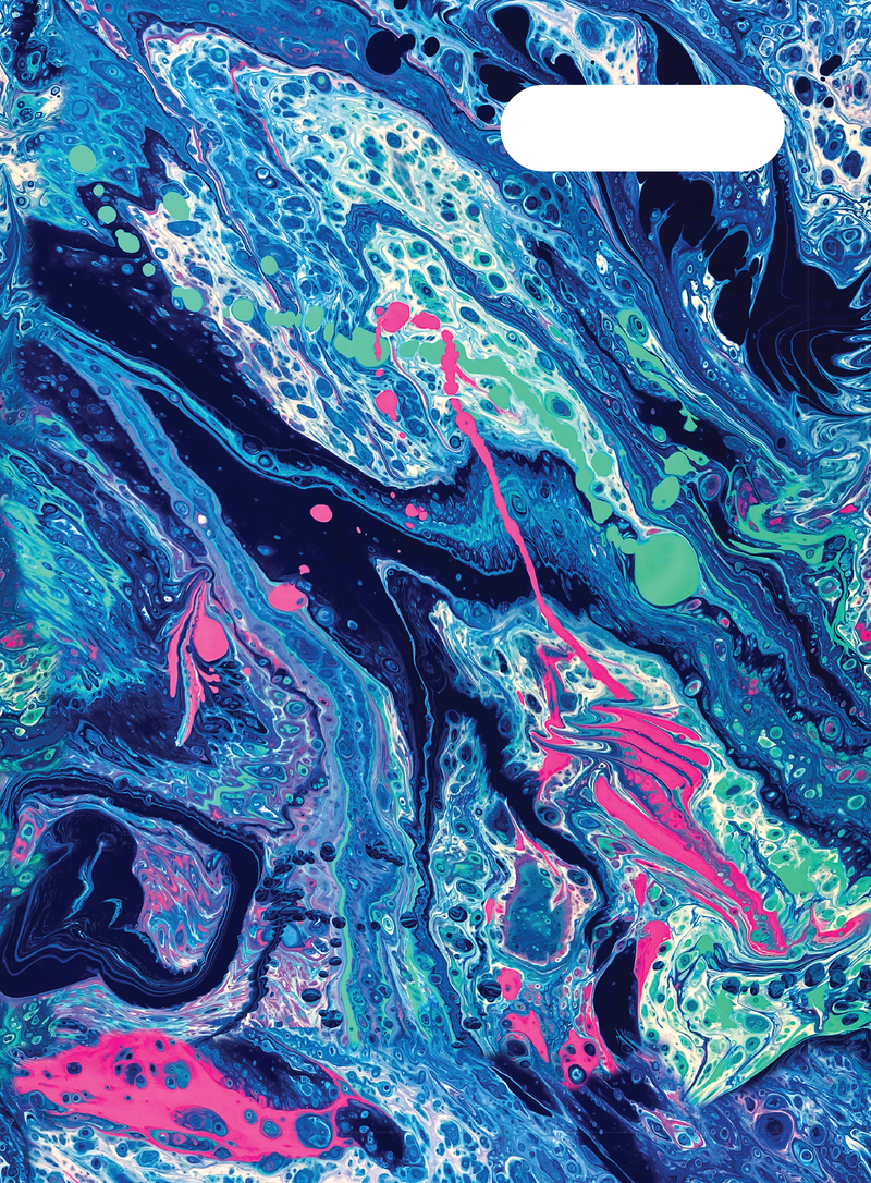 Spencil Scrapbook Cover - Liquid Marble