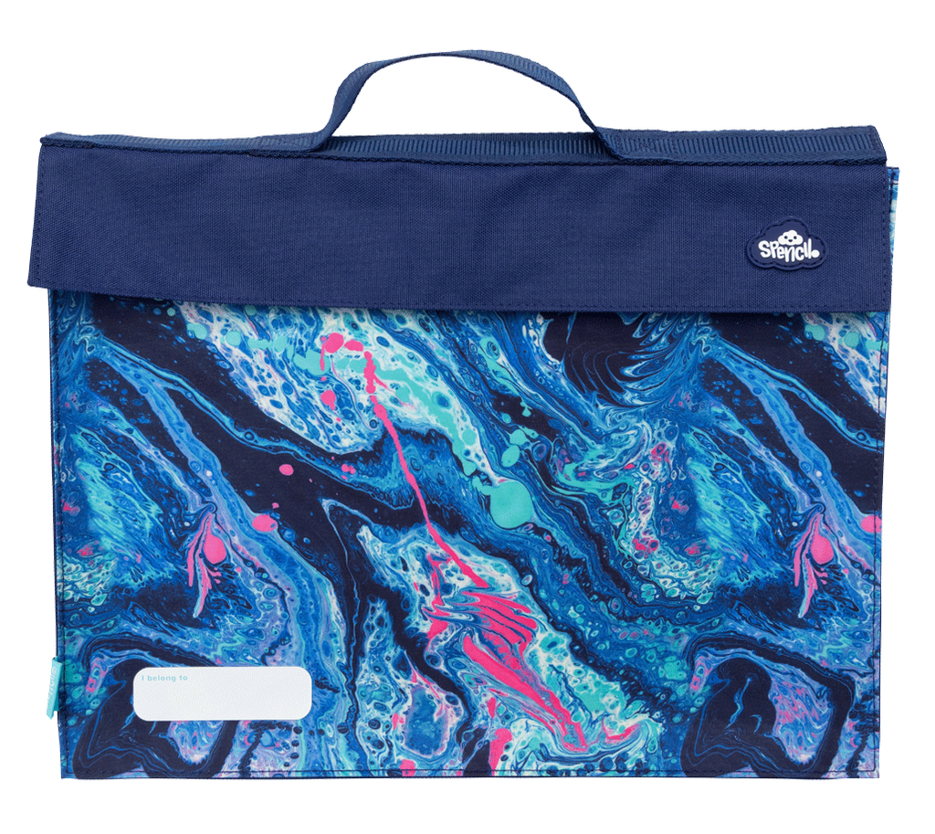 Spencil Library Bag - Liquid Marble