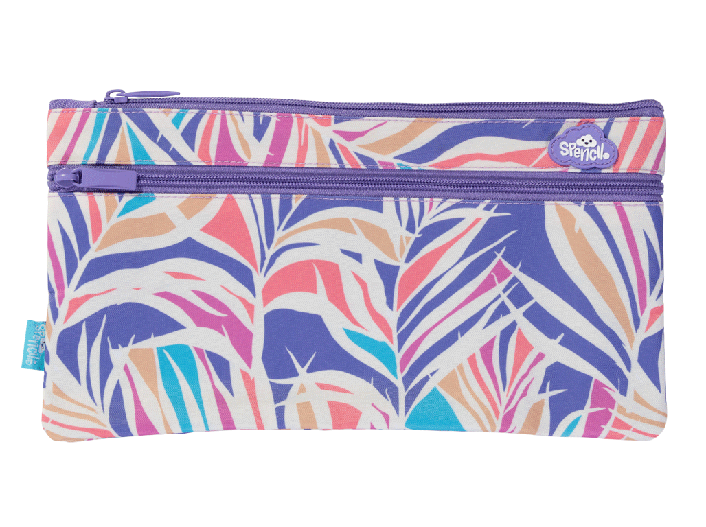 Spencil Twin Zip Pencil Case - Paradise Palms