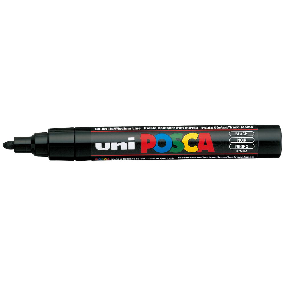 Marker Paint Uni Posca PC5M Bullet - Black