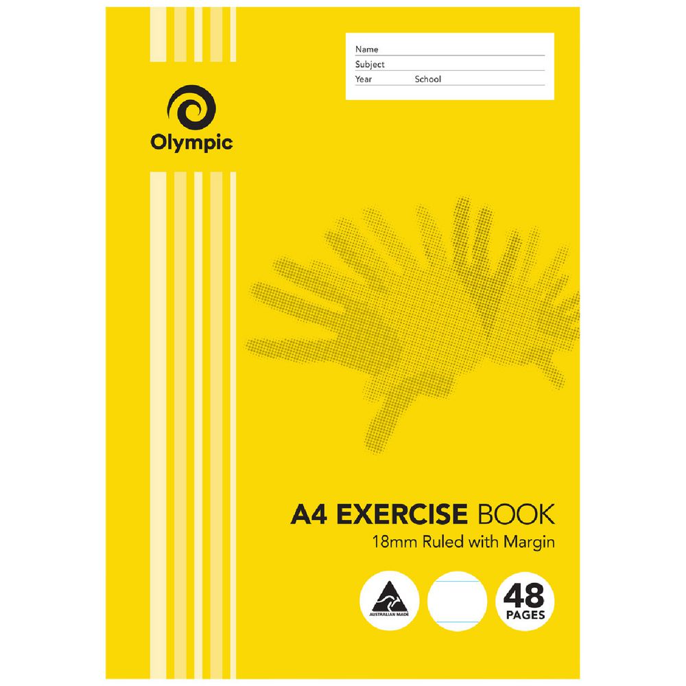 Exercise Book A4 Olympic Year 1 Ruled 48 Pages