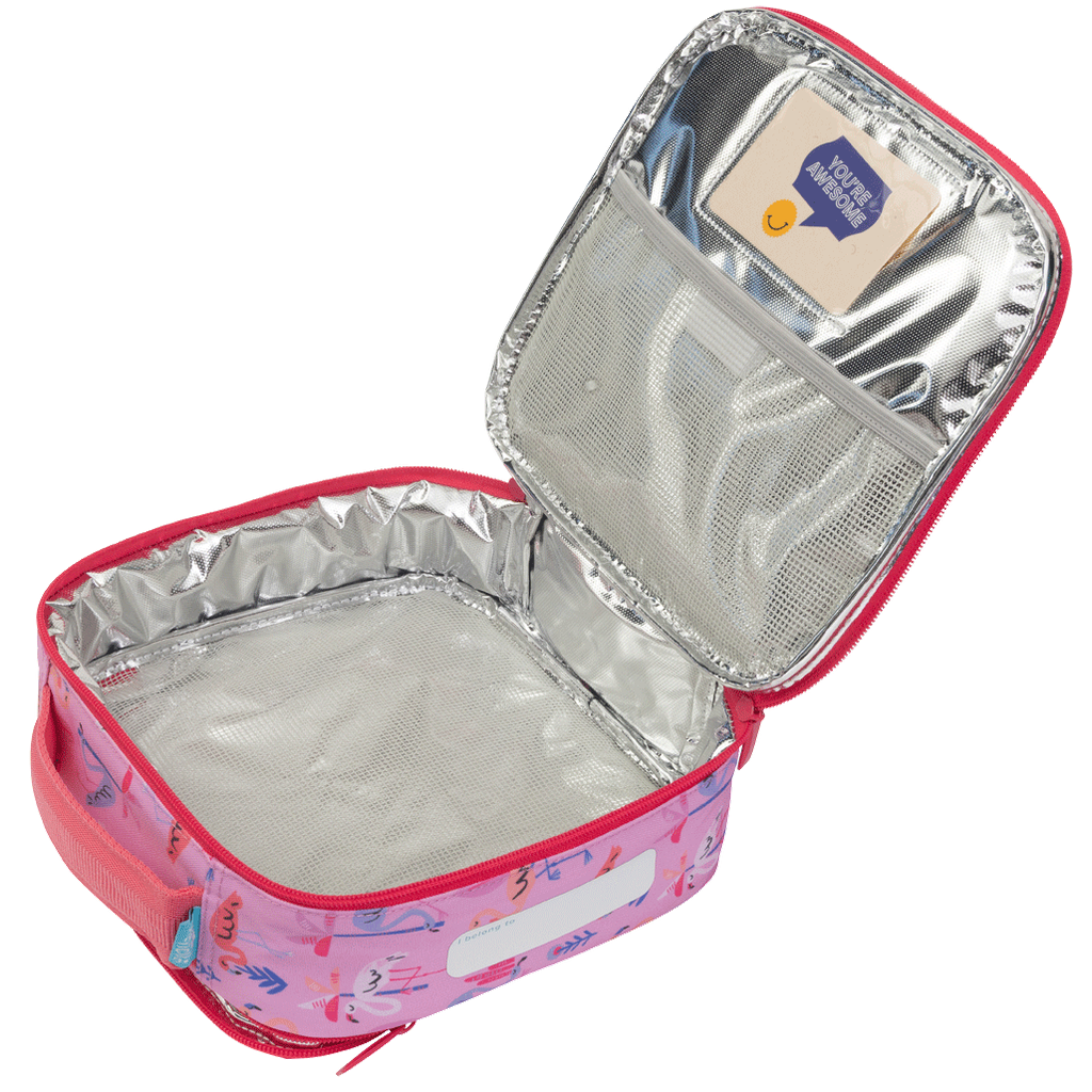 Spencil Little Cooler Lunch Bag - Flamingo Splash