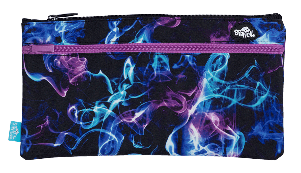 Spencil Twin Zip Pencil Case High Voltage
