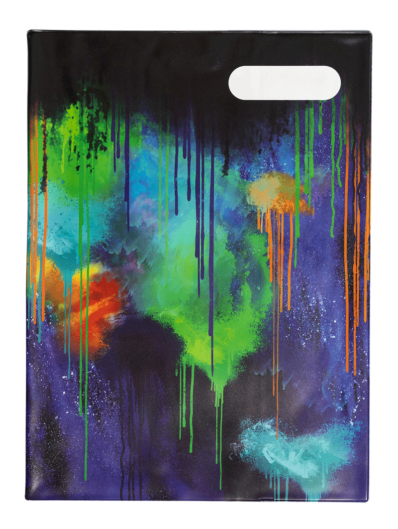 A4 Book Cover - Colour Drip 1