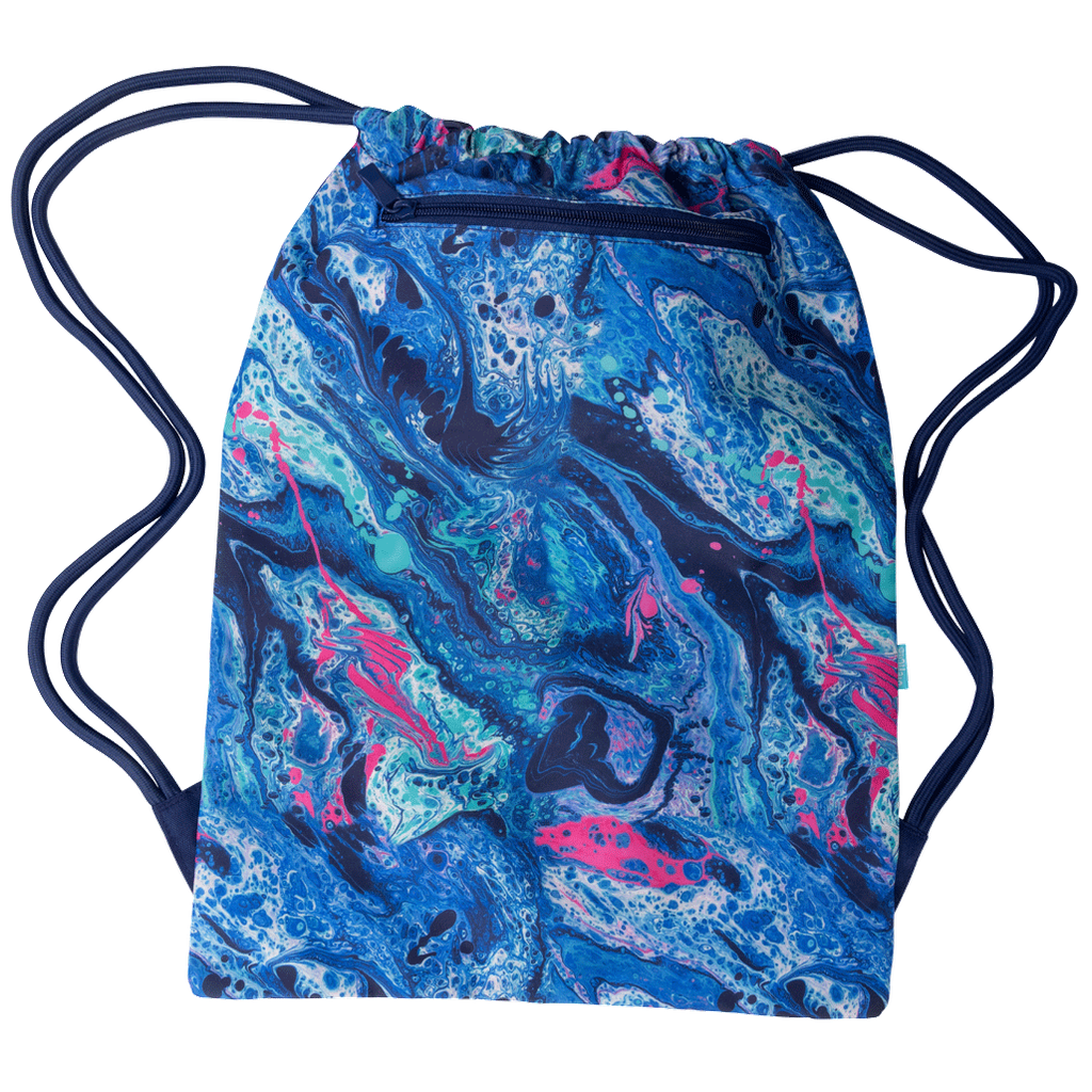 Spencil Big Drawstring Bag - Liquid Marble