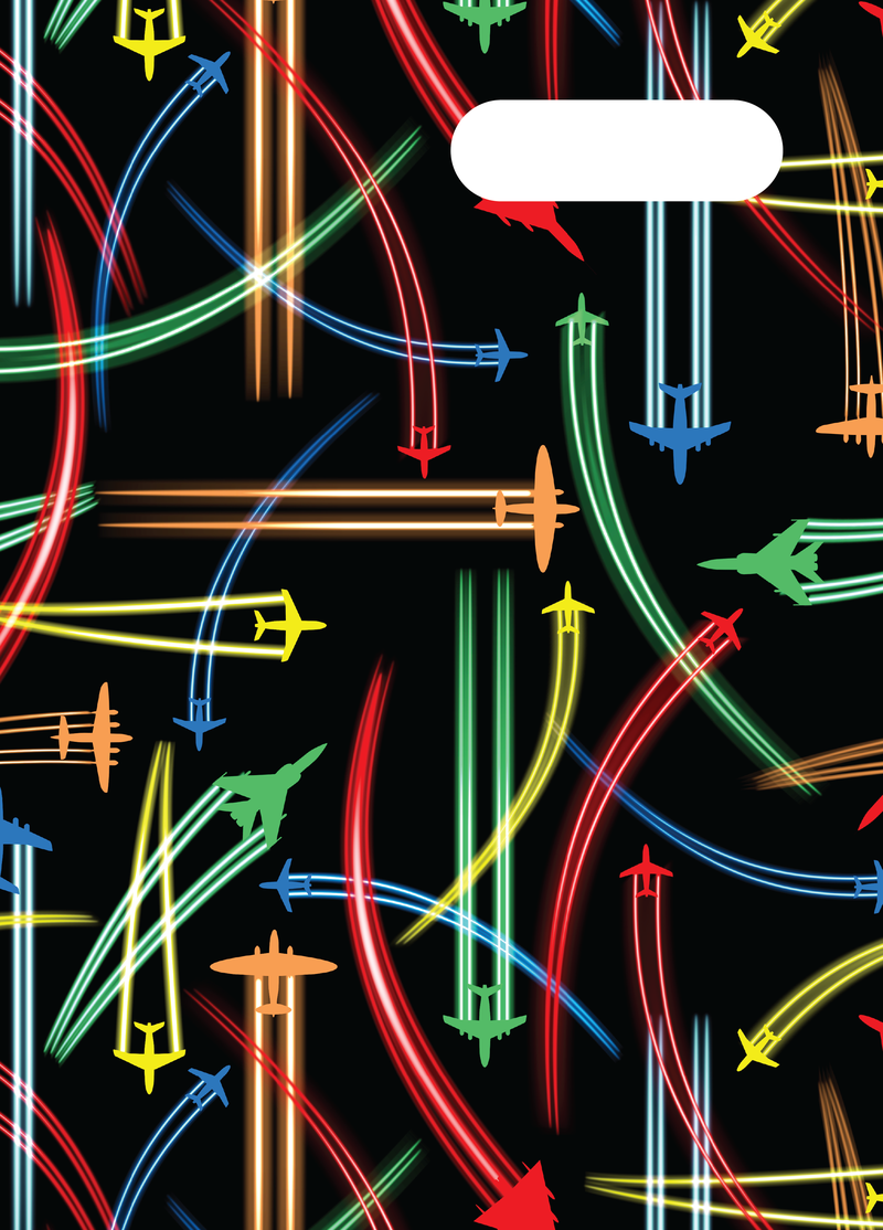 Spencil A4 Book Cover - Jet Planes