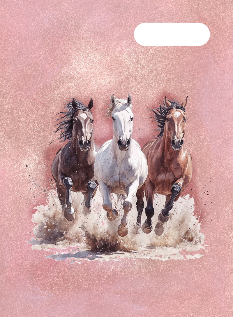 Spencil Scrapbook Cover - Wild Horses