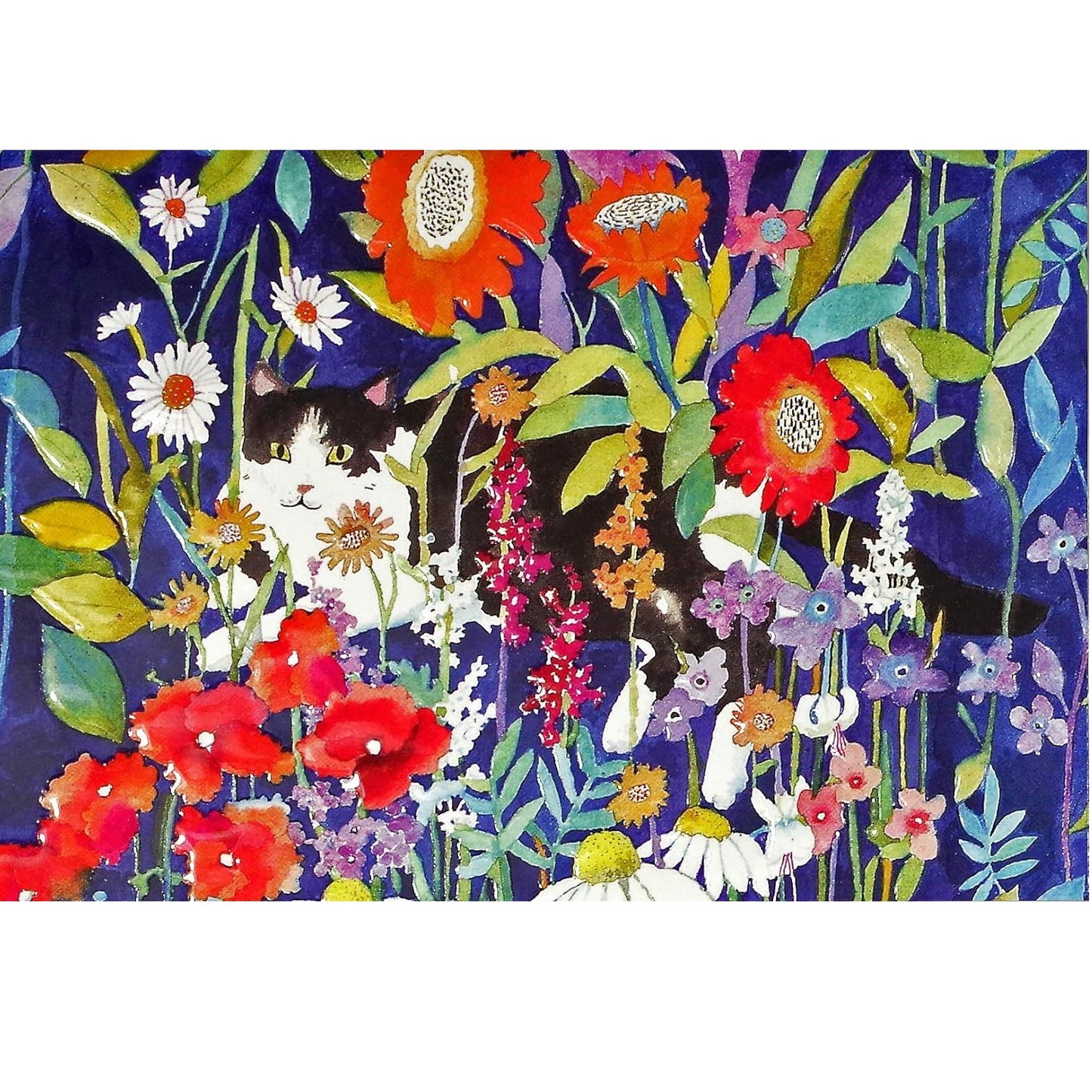 Garden Cat Note Card
