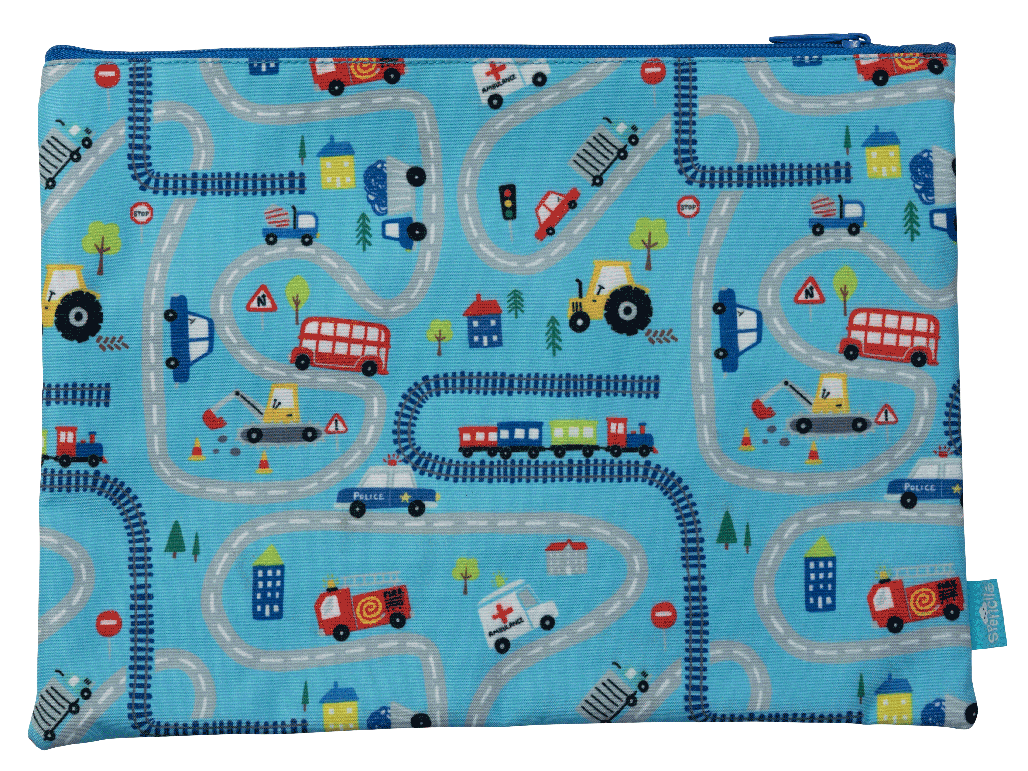 Spencil A4 Twin Zip Pencil Case Tiny Town