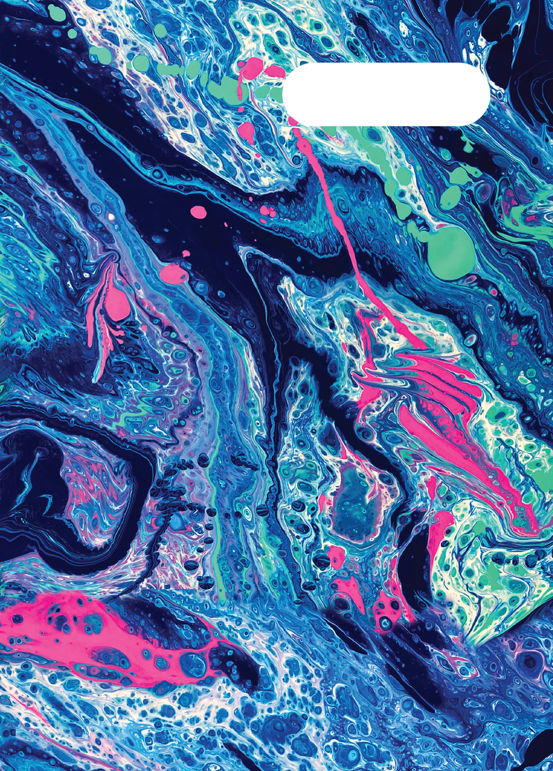 Spencil A4 Book Cover - Liquid Marble