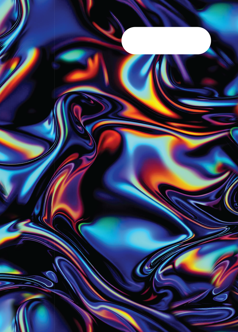 Spencil A4 Book Cover - Metallic Waves