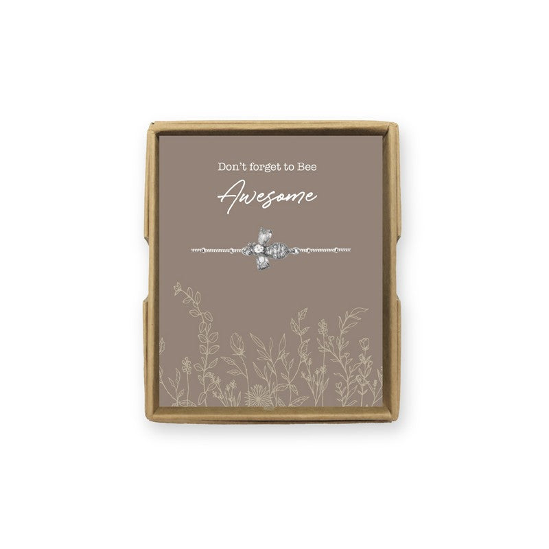 Beeutiful Bee's Bracelet - Silver Plated