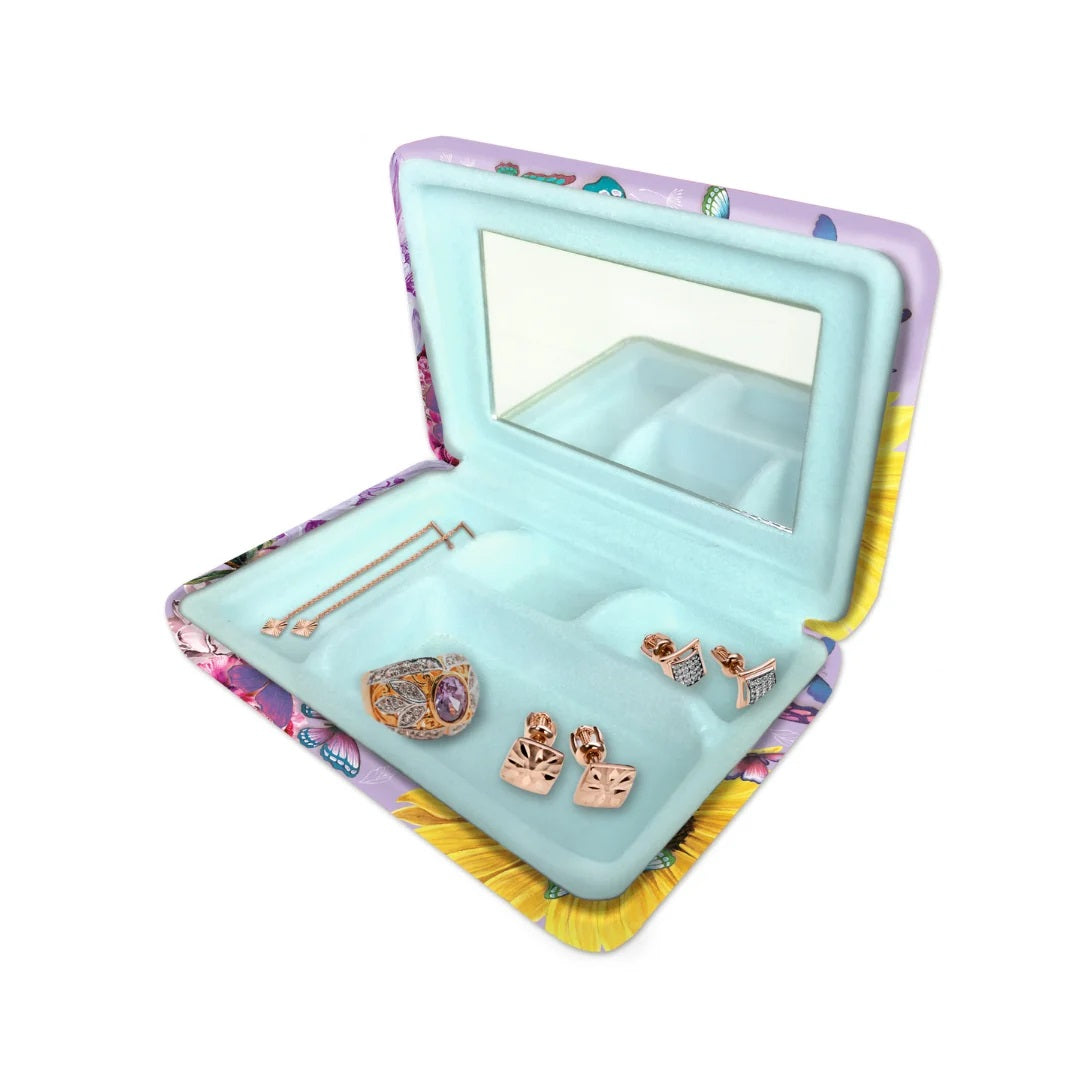 Travel Jewellery Case - Sunny Butterflies