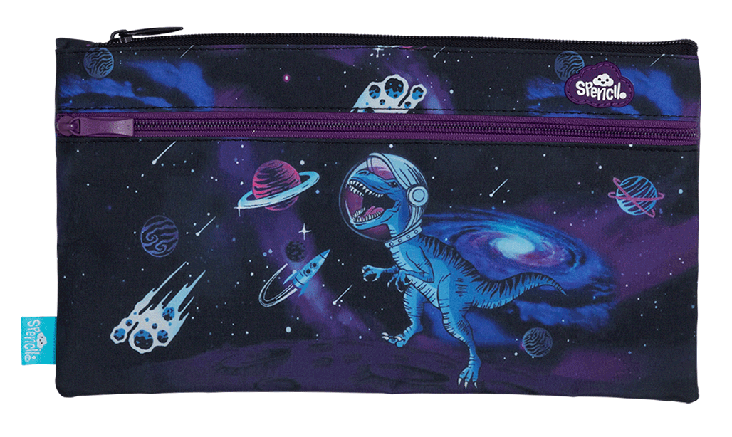 Spencil Twin Zip Pencil Case Extrat-Rextrial