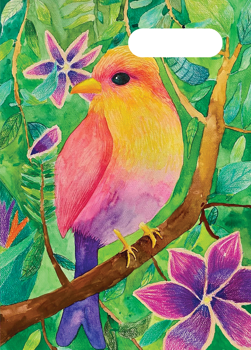 Spencil A4 Book Cover - A Tropical Bird