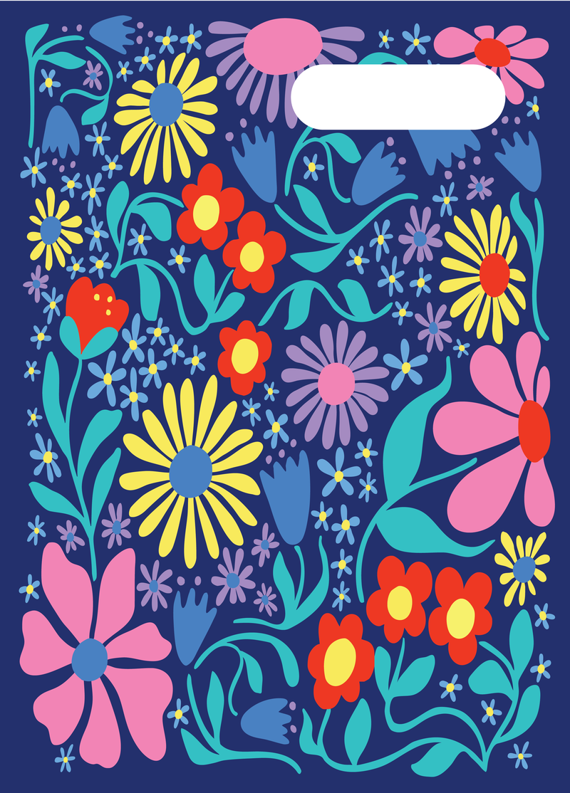 Spencil A4 Book Cover - Flower Fun