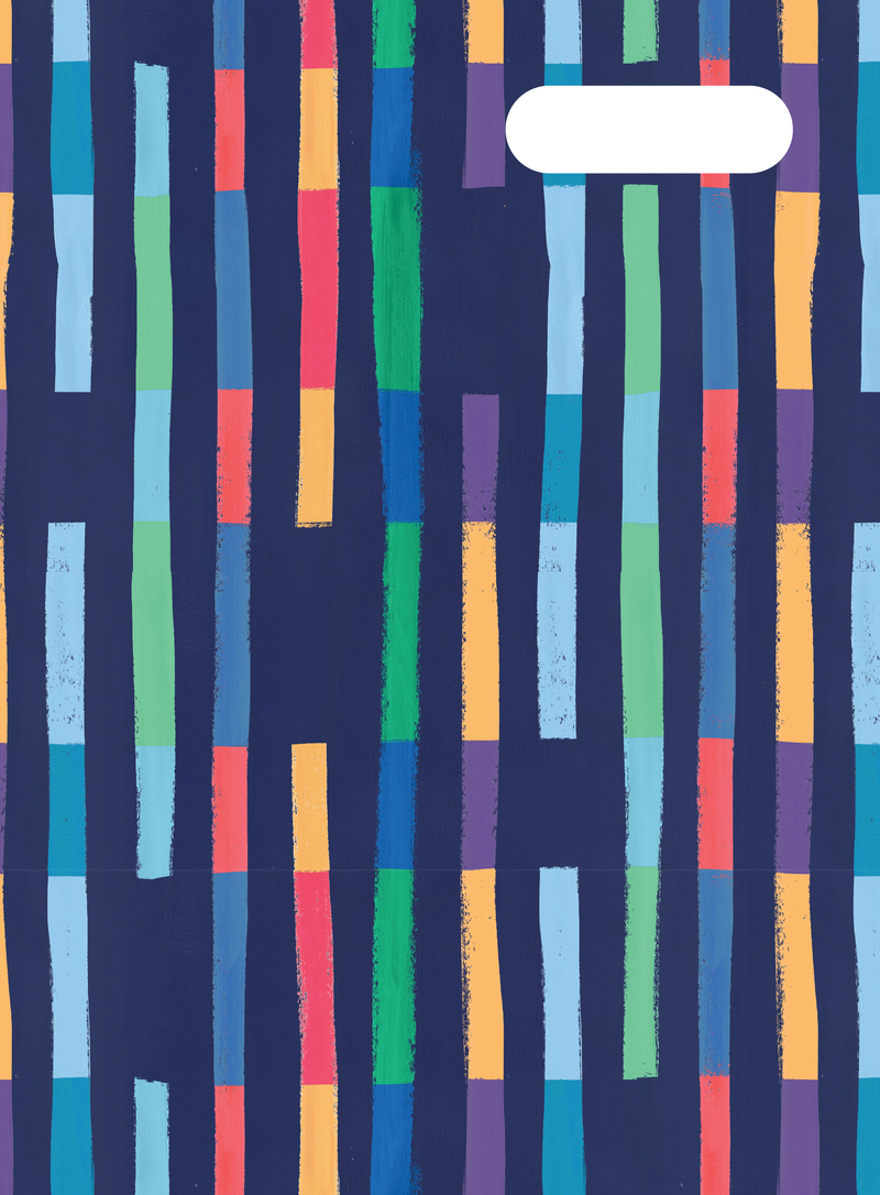 Spencil Scrapbook Cover - Bright Stripes