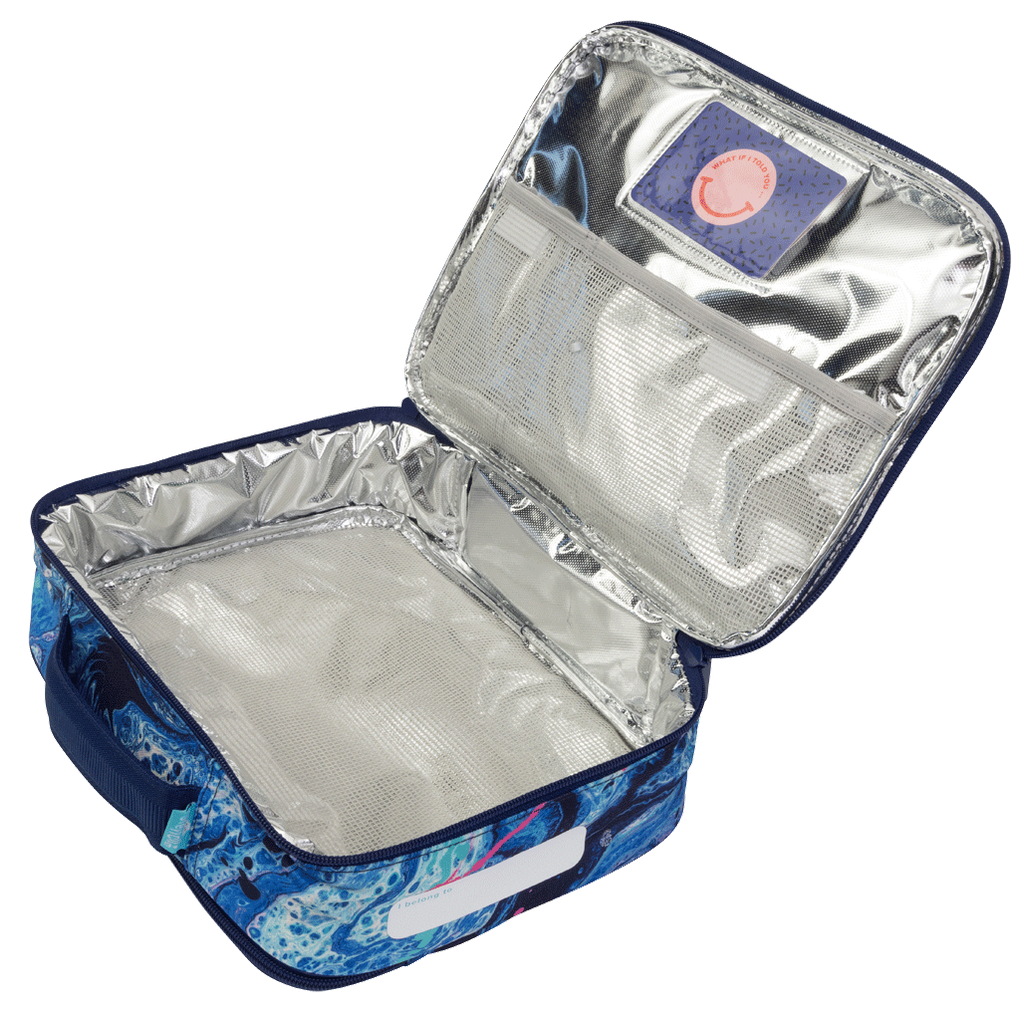 Spencil Big Cooler Lunch Bag - Liquid Marble