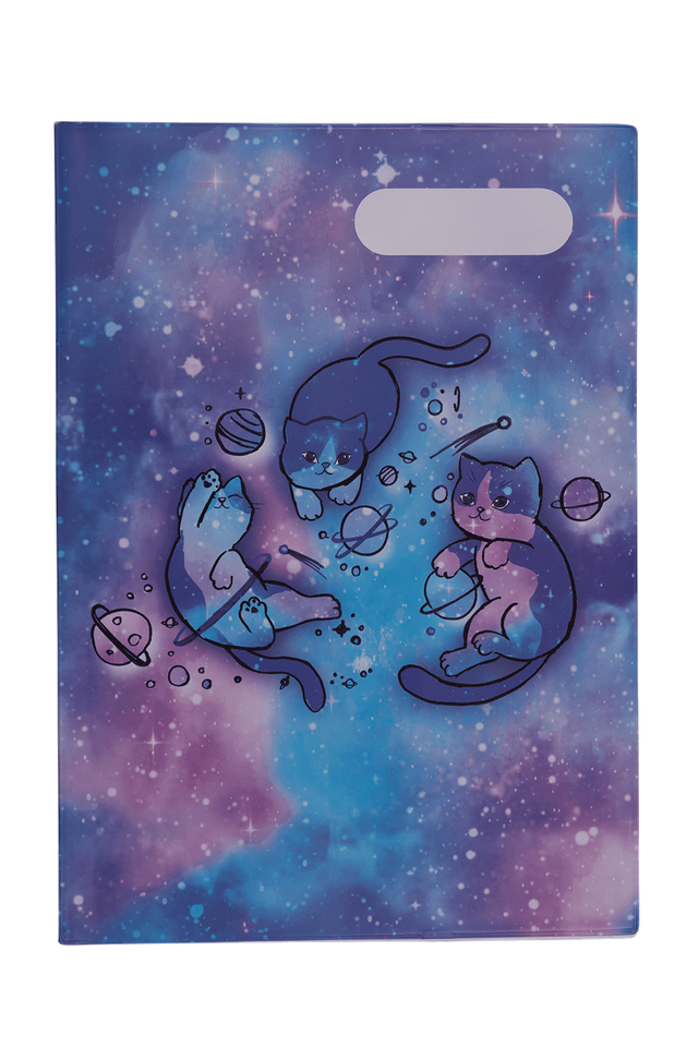 A4 Book Cover - Cat-a-cosmic 1