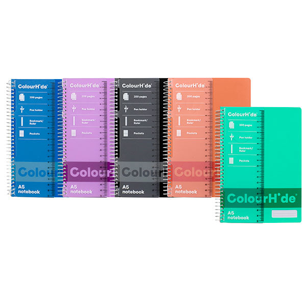 Notebook Colourhide A5 Assorted Colours 200 Pages