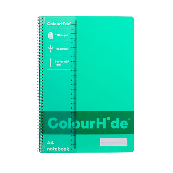Notebook Colourhide A4 120 Pages Sea Green