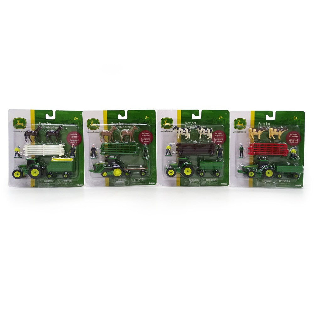 John Deere Farm Set 10 piece Assorted