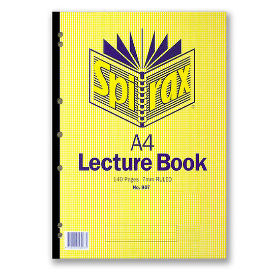 Lecture Pad Spirax #907 A4 Side Opening 70 Leafs