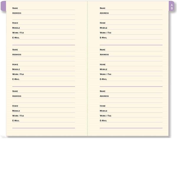 Fuchsia Blooms Address Book