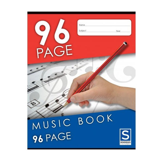 Exercise Book 9x7 Music 96 Pages