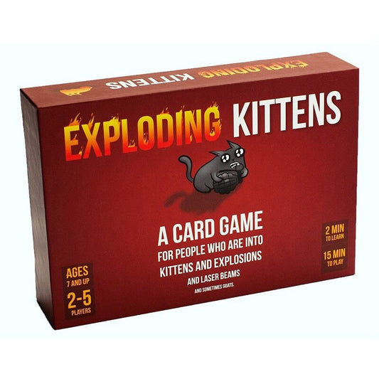 Front of Exploding Kittens Game Box