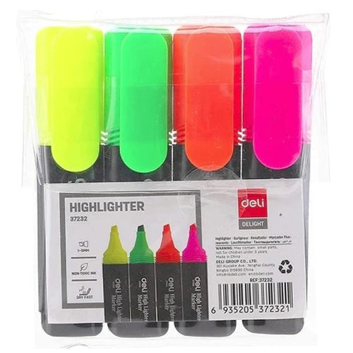 Highlighters 4 Assorted Wallet