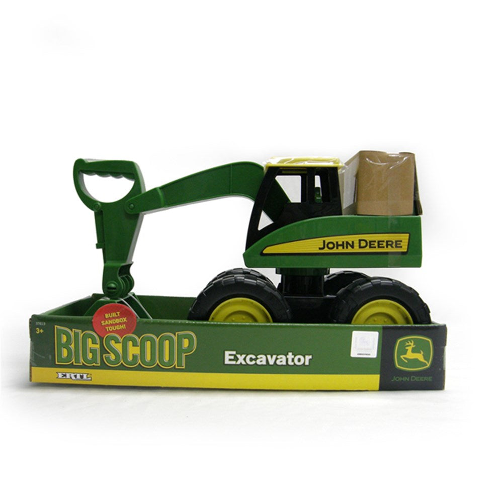 John Deere Toy Big Scoop Excavator in packaging