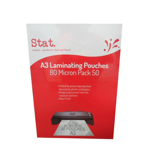Laminating Pouch A3 80 Micron 50 Pack